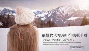 Unduhan template PPT khusus wanita cantik