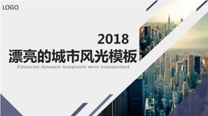 Télécharger le modèle PPT de beaux paysages de la ville