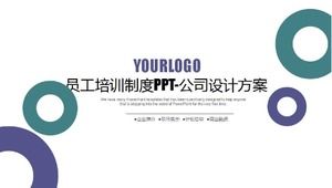 Système de formation des employés Schéma de conception PPT-entreprise