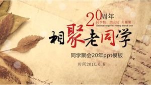 Klassenkameradentreffen 20 Jahre ppt-Vorlage