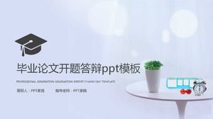 Deschiderea tezei de absolvire și șablon ppt de apărare