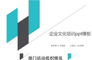 Modello ppt di formazione sulla cultura aziendale