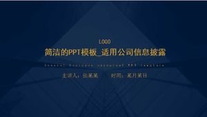 Concise PPT template_Applicable to company information disclosure
