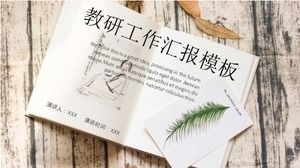 تقرير عمل التدريس والبحث قالب ppt