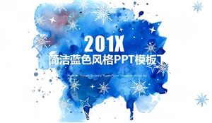 بسيطة الأزرق نمط PPT تحميل قالب