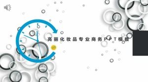 Professionelle Business-PPT-Vorlage für helle Kosmetik