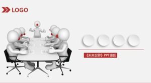 PPT-Vorlage "Welt der Zukunft".