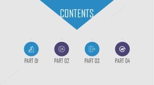 Светло-серый фон полосы шаблон PPT