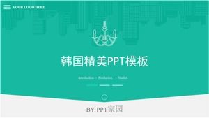 Kore zarif PPT şablonu