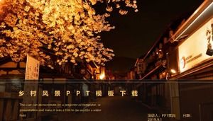 Rural landscape PPT template download