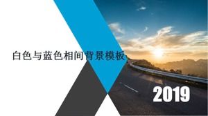 Modello di sfondo bianco e blu