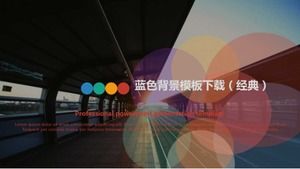 Mavi Arka Plan Şablonu İndirme (Klasik)