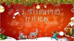 PPT-Folienvorlage über Festivals