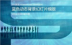 Mavi dinamik arka plan slayt gösterisi şablonu