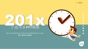 Plantilla PPT de fondo de dibujos animados