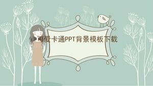 Niedlicher Cartoon-PPT-Hintergrundvorlagen-Download