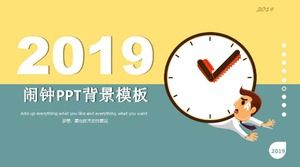 Template latar belakang PPT jam alarm