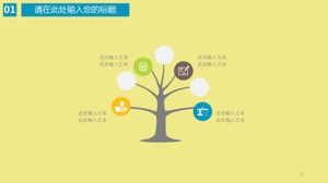 Șablon PPT de diagramă cu statistici industriale