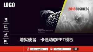 Hell messenger - șablon PPT dinamic de desene animate