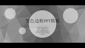 Black border PPT template download