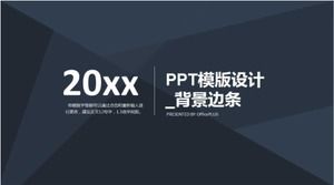 Teaching PPT template download_Black background