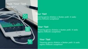 Modèle PPT d'enseignement commercial (ton vert)