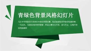 Pobieranie szablonu pokazu slajdów w turkusowym tle