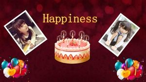 Englische Diashow-Vorlage: Glück