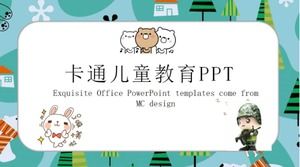 偽裝士兵-卡通PPT模板