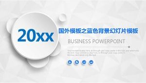 Template asing template slideshow latar belakang biru