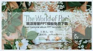Descarga gratuita de la plantilla PPT de fondo de viaje