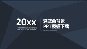 Koyu mavi arka plan PPT şablonu indir