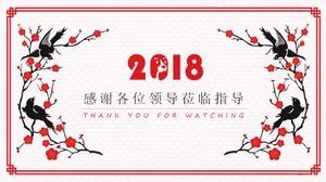 Ancient PPT template - bird pictures