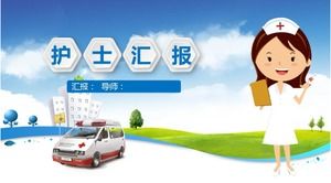 美しい女性看護師-医療PPTテンプレート