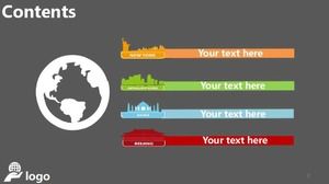 PPT-Vorlage für Reisepräsentationen