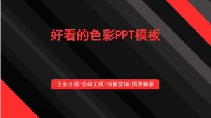 Piękny kolorowy szablon PPT