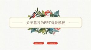 PPT background template about fossils