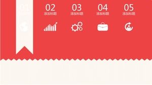 Senfoni tasarımı basit ay özet raporu ppt şablonu