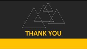 黑色和黄色背景PPT模板免费下载