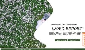 Linda grama - modelo de PPT de cenário natural