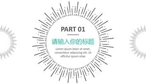 外国のPPTテンプレート-抽象