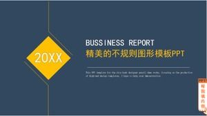 Изысканный нерегулярный графический шаблон PPT