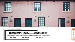 Villa para venda modelo PPT - fundo rosa