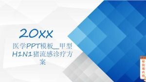 Modello medico PPT__H1N1 piano di diagnosi e trattamento dell'influenza suina