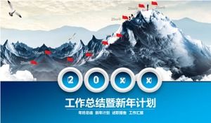 Șablon de prezentare peisaj natural: cabană de țară