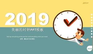 美丽的时钟PPT模板