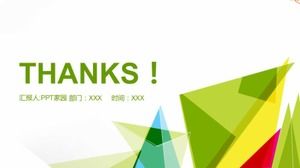 Unduhan template PPT gambar berwarna-warni yang indah