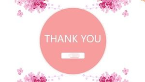 핑크 에로 패턴 - 동적 만화 PPT 템플릿