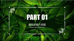 녹색 봄 장면 PPT 템플릿