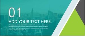 カラフルな画像PPTテンプレートのダウンロード